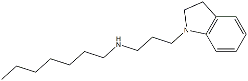 [3-(2,3-dihydro-1H-indol-1-yl)propyl](heptyl)amine Struktur