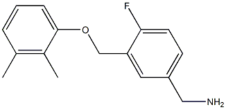 [3-(2,3-dimethylphenoxymethyl)-4-fluorophenyl]methanamine Struktur