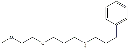 [3-(2-methoxyethoxy)propyl](3-phenylpropyl)amine Struktur