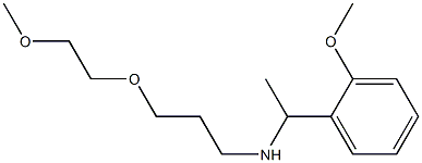 [3-(2-methoxyethoxy)propyl][1-(2-methoxyphenyl)ethyl]amine Struktur