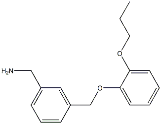 [3-(2-propoxyphenoxymethyl)phenyl]methanamine Struktur