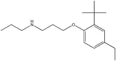 [3-(2-tert-butyl-4-ethylphenoxy)propyl](propyl)amine Struktur