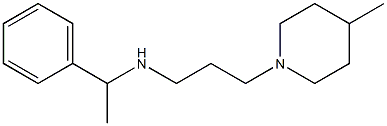 [3-(4-methylpiperidin-1-yl)propyl](1-phenylethyl)amine Structure