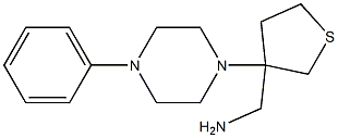 [3-(4-phenylpiperazin-1-yl)tetrahydrothien-3-yl]methylamine Struktur