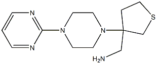 [3-(4-pyrimidin-2-ylpiperazin-1-yl)tetrahydrothien-3-yl]methylamine Struktur