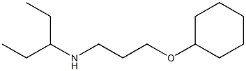 [3-(cyclohexyloxy)propyl](pentan-3-yl)amine Struktur