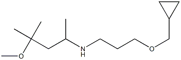 [3-(cyclopropylmethoxy)propyl](4-methoxy-4-methylpentan-2-yl)amine Struktur