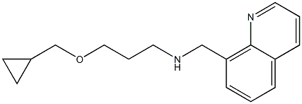 [3-(cyclopropylmethoxy)propyl](quinolin-8-ylmethyl)amine Struktur