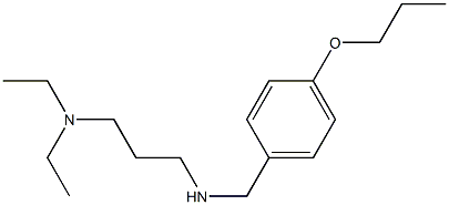 [3-(diethylamino)propyl][(4-propoxyphenyl)methyl]amine Struktur