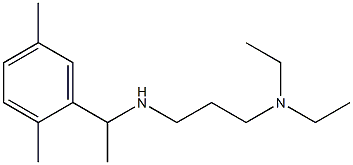 [3-(diethylamino)propyl][1-(2,5-dimethylphenyl)ethyl]amine Struktur