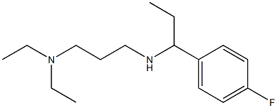 [3-(diethylamino)propyl][1-(4-fluorophenyl)propyl]amine Struktur