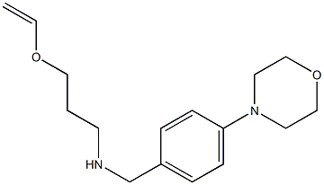 [3-(ethenyloxy)propyl]({[4-(morpholin-4-yl)phenyl]methyl})amine Struktur