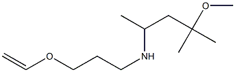 [3-(ethenyloxy)propyl](4-methoxy-4-methylpentan-2-yl)amine Struktur