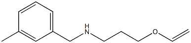 [3-(ethenyloxy)propyl][(3-methylphenyl)methyl]amine Struktur