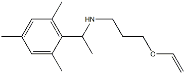 [3-(ethenyloxy)propyl][1-(2,4,6-trimethylphenyl)ethyl]amine Struktur