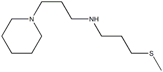 [3-(methylsulfanyl)propyl][3-(piperidin-1-yl)propyl]amine Struktur