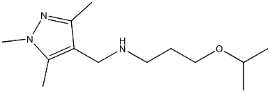 [3-(propan-2-yloxy)propyl][(1,3,5-trimethyl-1H-pyrazol-4-yl)methyl]amine Struktur