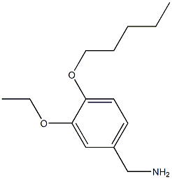 [3-ethoxy-4-(pentyloxy)phenyl]methanamine Struktur