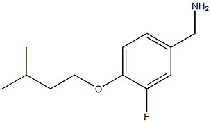 [3-fluoro-4-(3-methylbutoxy)phenyl]methanamine Struktur