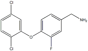 [4-(2,5-dichlorophenoxy)-3-fluorophenyl]methanamine Struktur