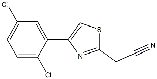 [4-(2,5-dichlorophenyl)-1,3-thiazol-2-yl]acetonitrile Struktur