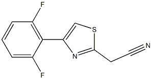 [4-(2,6-difluorophenyl)-1,3-thiazol-2-yl]acetonitrile Struktur