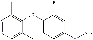 [4-(2,6-dimethylphenoxy)-3-fluorophenyl]methanamine Struktur