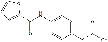 [4-(2-furoylamino)phenyl]acetic acid Struktur