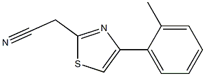 [4-(2-methylphenyl)-1,3-thiazol-2-yl]acetonitrile Struktur