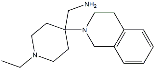 [4-(3,4-dihydroisoquinolin-2(1H)-yl)-1-ethylpiperidin-4-yl]methylamine Struktur