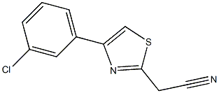 [4-(3-chlorophenyl)-1,3-thiazol-2-yl]acetonitrile Struktur