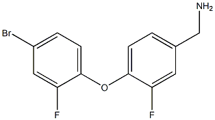 [4-(4-bromo-2-fluorophenoxy)-3-fluorophenyl]methanamine Struktur