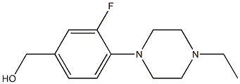 [4-(4-ethylpiperazin-1-yl)-3-fluorophenyl]methanol Struktur