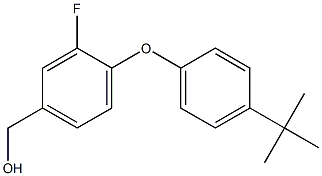 [4-(4-tert-butylphenoxy)-3-fluorophenyl]methanol Struktur