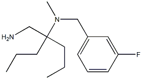 [4-(aminomethyl)heptan-4-yl][(3-fluorophenyl)methyl]methylamine Struktur