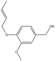 [4-(but-2-en-1-yloxy)-3-methoxyphenyl]methanol Struktur