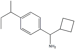 [4-(butan-2-yl)phenyl](cyclobutyl)methanamine Struktur