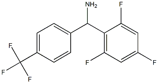 [4-(trifluoromethyl)phenyl](2,4,6-trifluorophenyl)methanamine Struktur