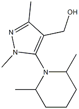 [5-(2,6-dimethylpiperidin-1-yl)-1,3-dimethyl-1H-pyrazol-4-yl]methanol Struktur