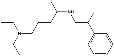 [5-(diethylamino)pentan-2-yl](2-phenylpropyl)amine Struktur