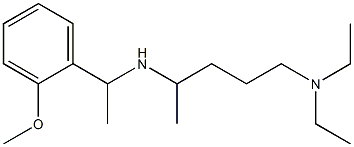 [5-(diethylamino)pentan-2-yl][1-(2-methoxyphenyl)ethyl]amine Struktur