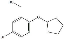 [5-bromo-2-(cyclopentyloxy)phenyl]methanol Struktur