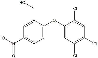 [5-nitro-2-(2,4,5-trichlorophenoxy)phenyl]methanol Struktur