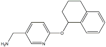 [6-(1,2,3,4-tetrahydronaphthalen-1-yloxy)pyridin-3-yl]methanamine Struktur