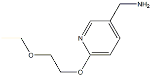 [6-(2-ethoxyethoxy)pyridin-3-yl]methanamine Struktur