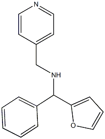 [furan-2-yl(phenyl)methyl](pyridin-4-ylmethyl)amine Struktur