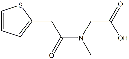 [methyl(thien-2-ylacetyl)amino]acetic acid Struktur