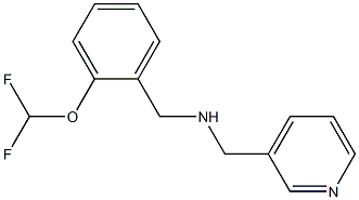 {[2-(difluoromethoxy)phenyl]methyl}(pyridin-3-ylmethyl)amine Struktur