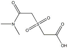 {[2-(dimethylamino)-2-oxoethyl]sulfonyl}acetic acid Struktur