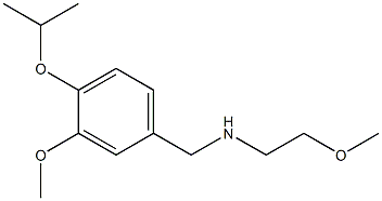 {[3-methoxy-4-(propan-2-yloxy)phenyl]methyl}(2-methoxyethyl)amine Struktur